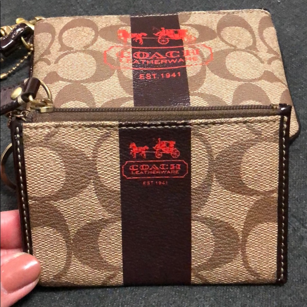 Bundle Coach wristlet and coin purse